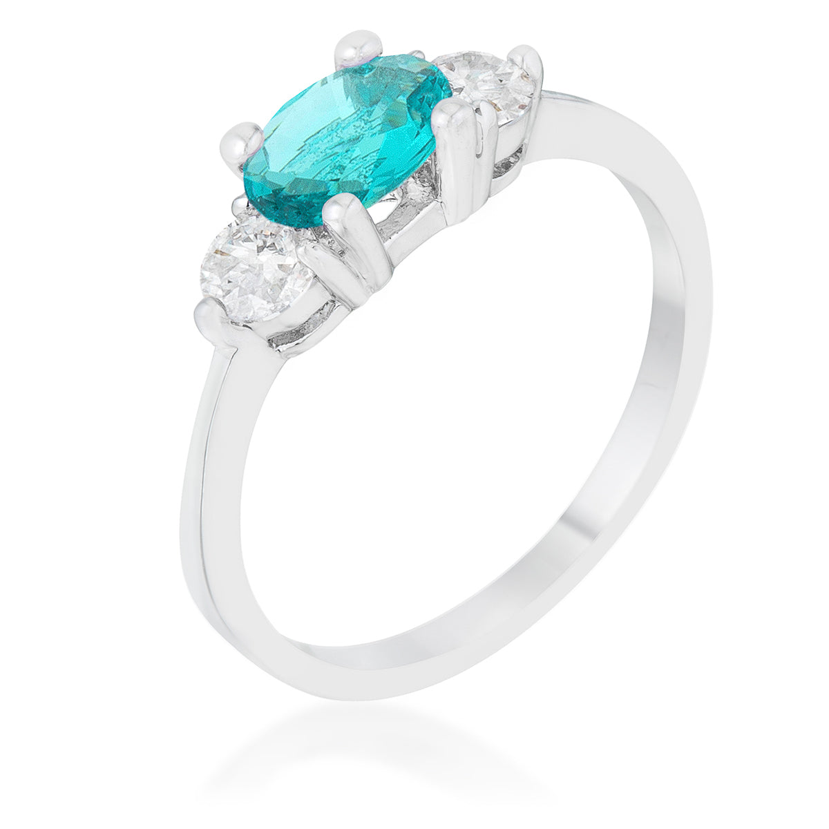 Avera Classic Zirconia Ring in Radiant Blue Size 5
