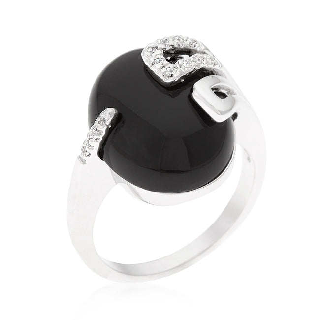 Avera Triple Row Crystal Eternity Band in Silver Tone