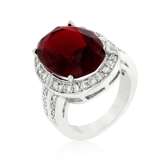 Eternity-Ring mit Zirkonia, abwechselnd gefasst, in Krappenfassung