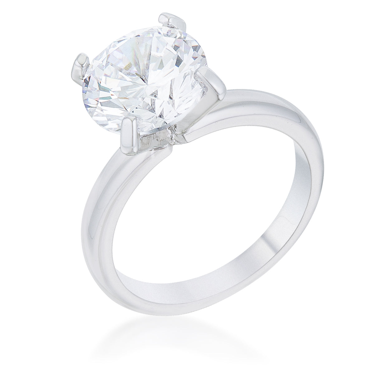 Avera Hanna 4.4ct Cubic Zirconia Classic Solitaire Ring