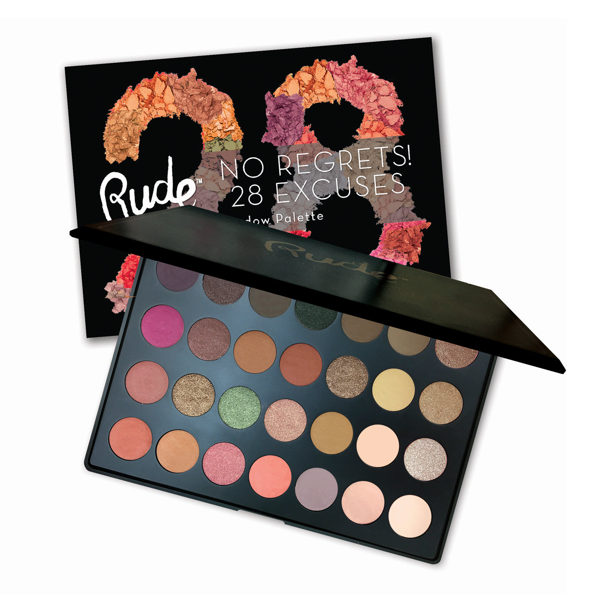 RUDE No Regrets! 28 Lidschatten-Palette (DC) – Jungfrau