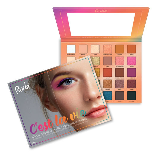 RUDE C'est La Vie - Palette de 30 fards à paupières