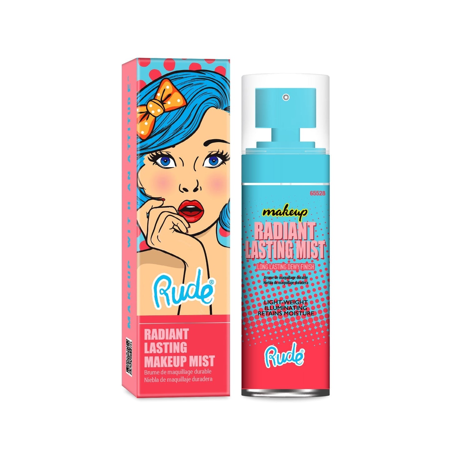 RUDE Radiant Langanhaltendes Make-up Spray