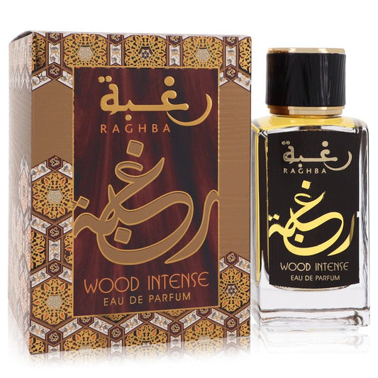 Raghba Wood Intense by Lattafa Eau De Parfum Spray (Unisex) 100 ml für Damen