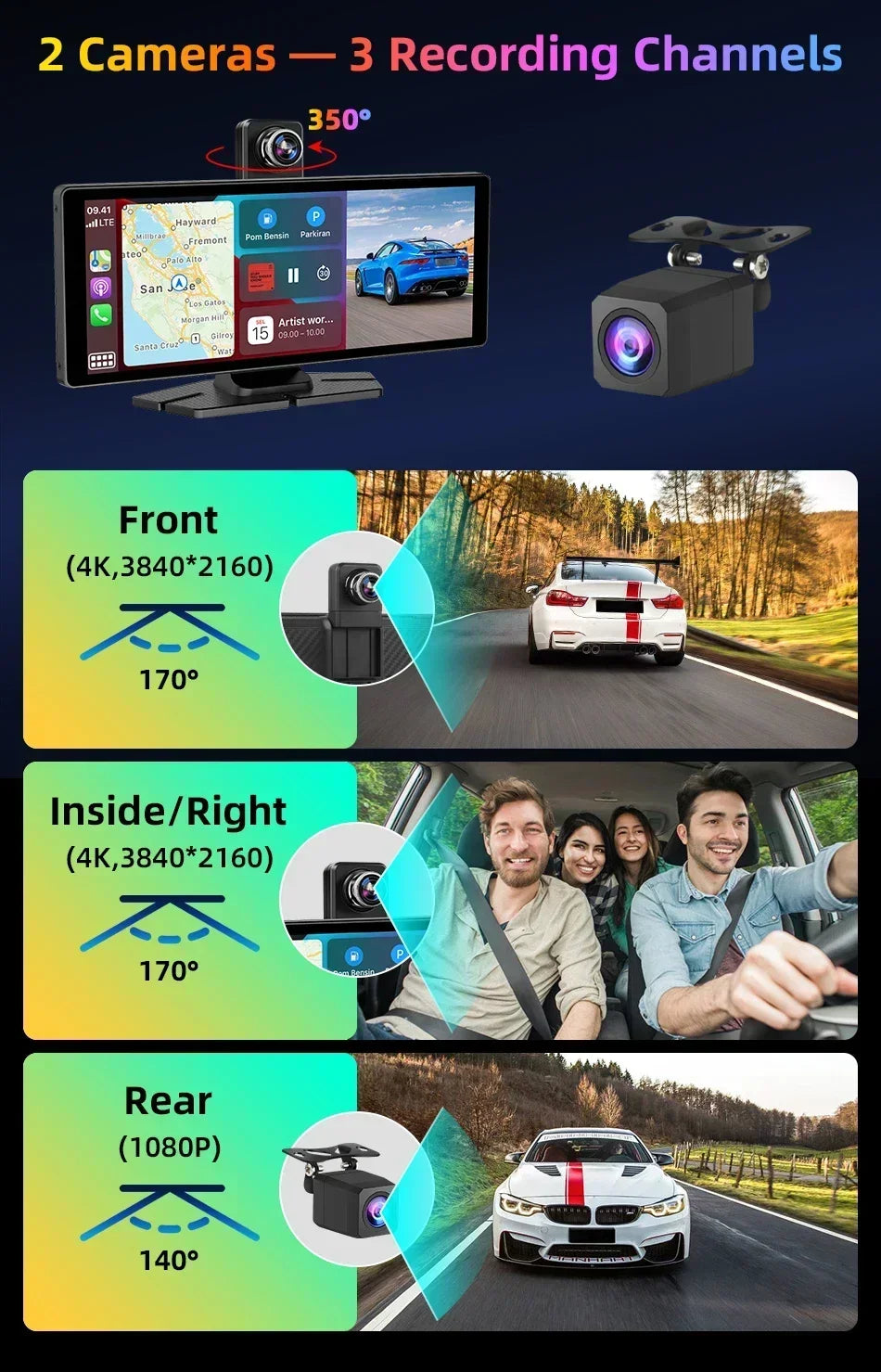 Srnubi 10.26-Inch CarPlay & Android Auto Screen – T322/T333 Options