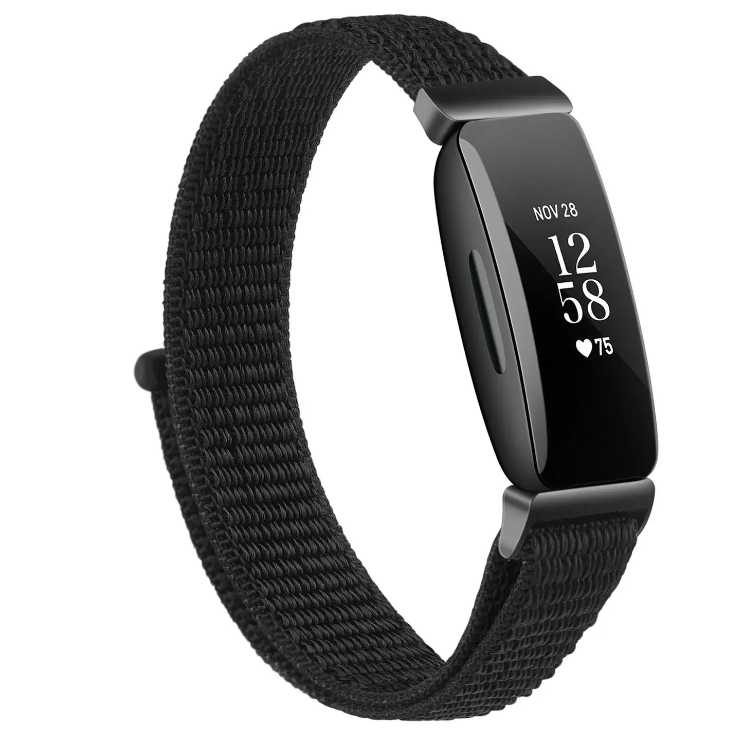 Fitbit Inspire 2, 1, HR Nylon Klettband – Vielseitiges Armband