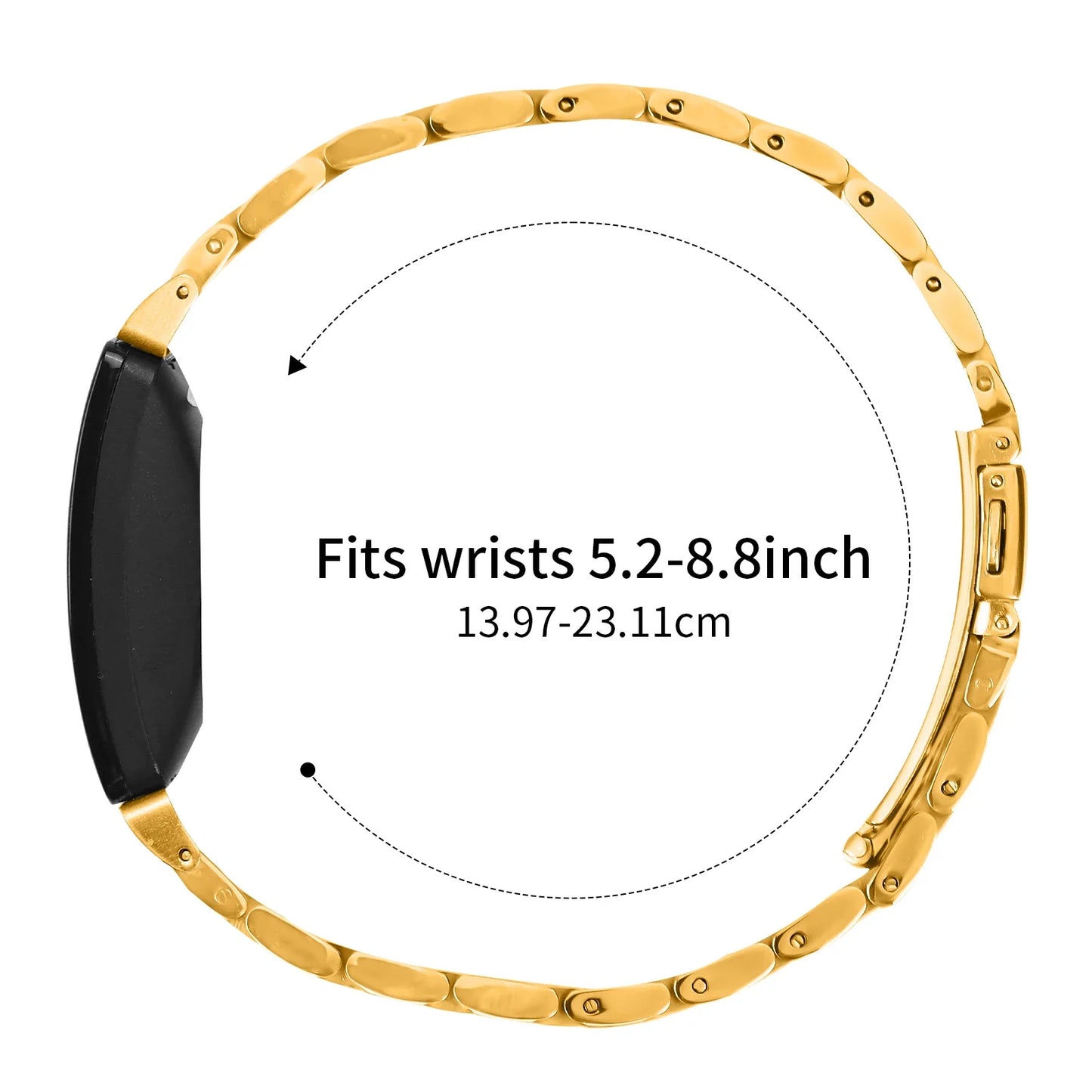 Fitbit Inspire 2, 1, HR Edelstahlarmband – Premium-Band