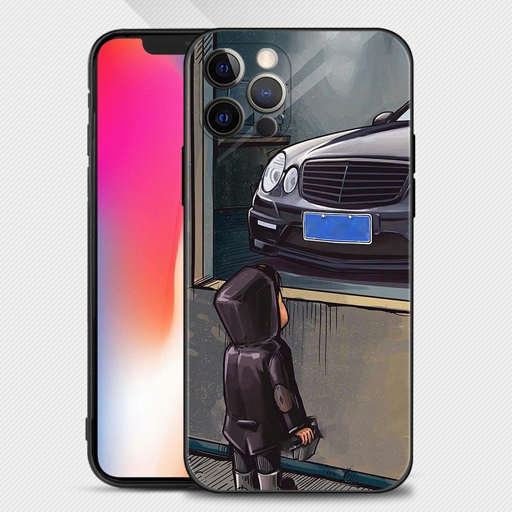Boy Girl See Cool Sports Car Drift Case For iPhone 14 13 12 11 Pro Max Cover X XR XS Max 12Mini 13Mini 6 6S 7 8 Plus 5 5S Slim Back Cover Designer Matte Finish Hard Ultra Protective & Anti Shock