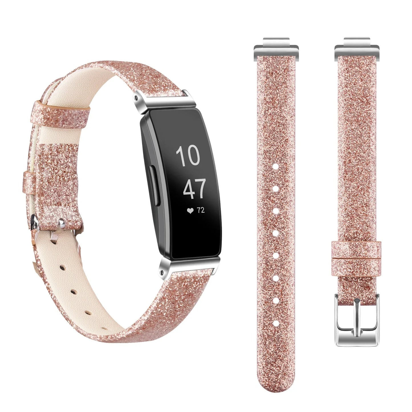 Fitbit Inspire 2, 1, HR Lederarmband – Premium Komfortband