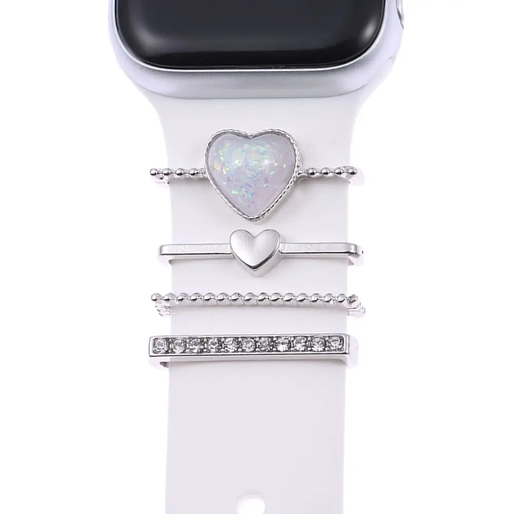 Breloques décoratives en métal pour bracelets d'Apple Watch