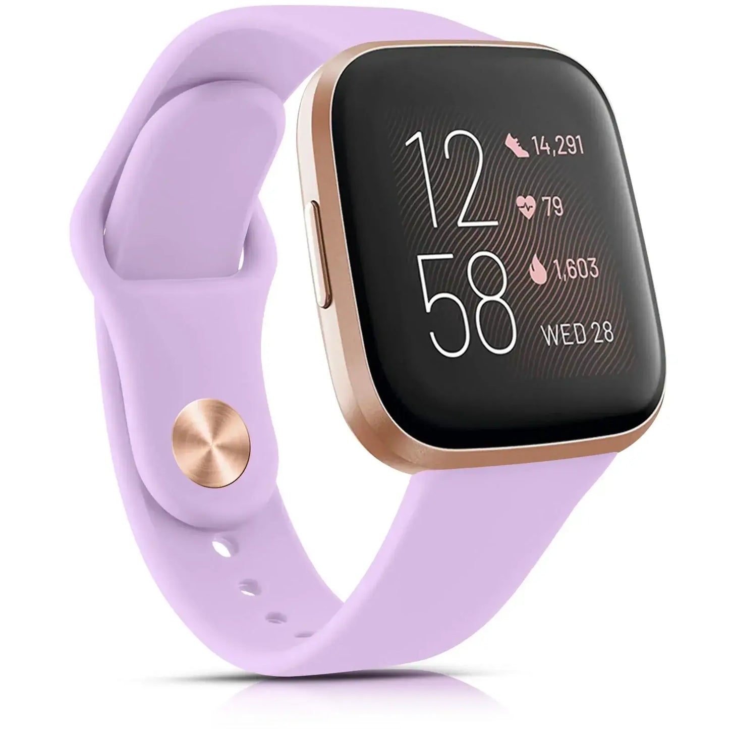 Bracelet en silicone pour Fitbit Versa et Sense - Conception souple et étanche