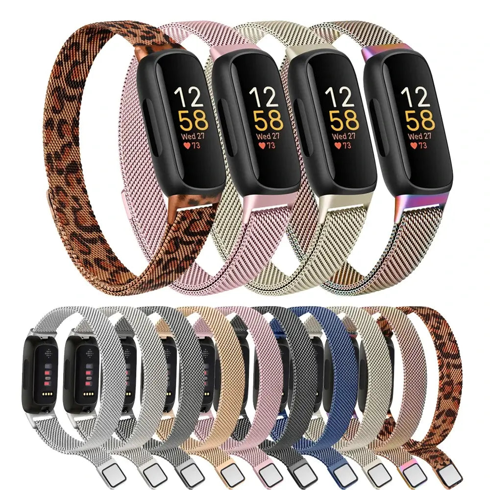 Fitbit Inspire 3 Metall-Magnetarmband – Edelstahl-Milanaise-Armband