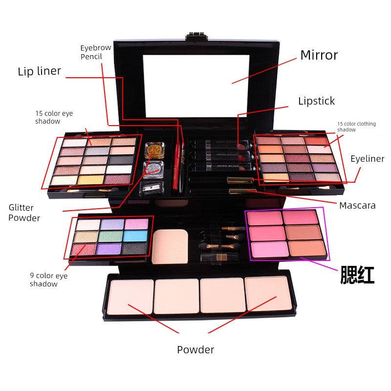 190-Color Matte Makeup Palette Gift Set – Eyeshadow, Blush & More in Stunning Collector Cases