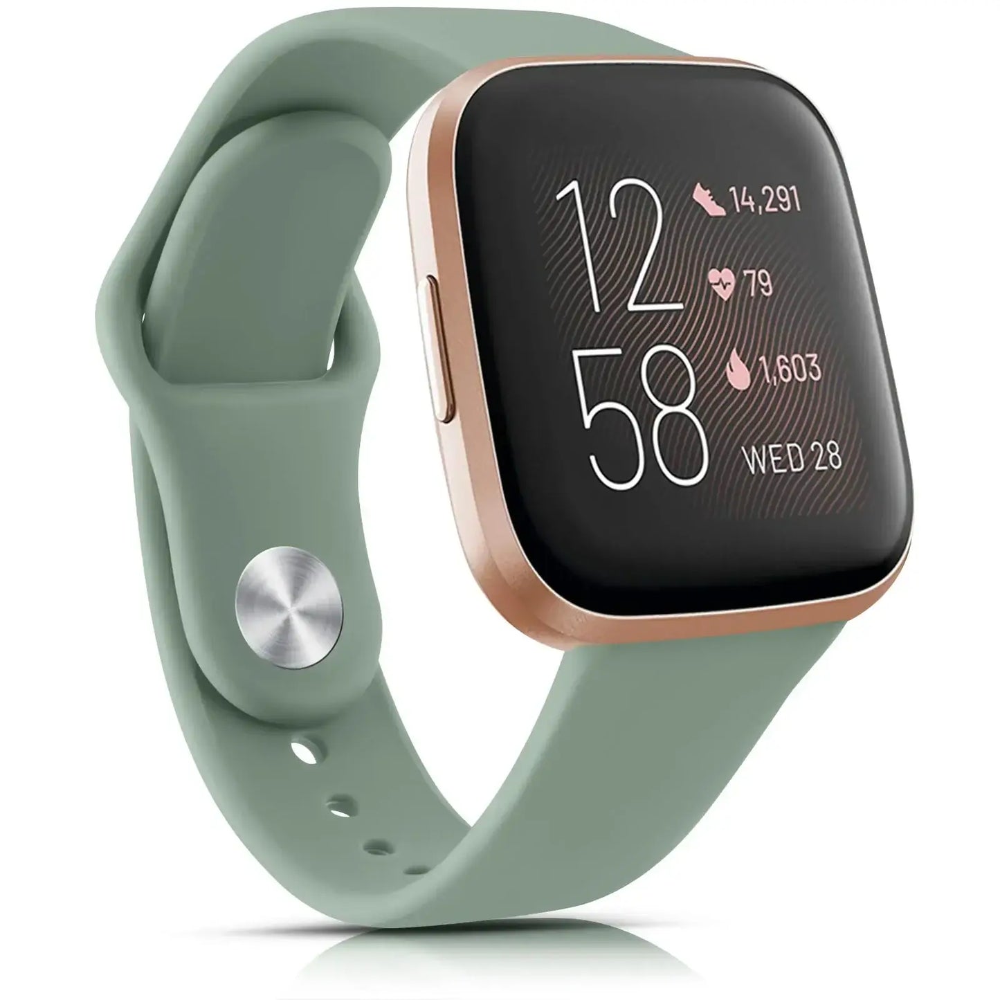 Bracelet en silicone pour Fitbit Versa et Sense - Conception souple et étanche