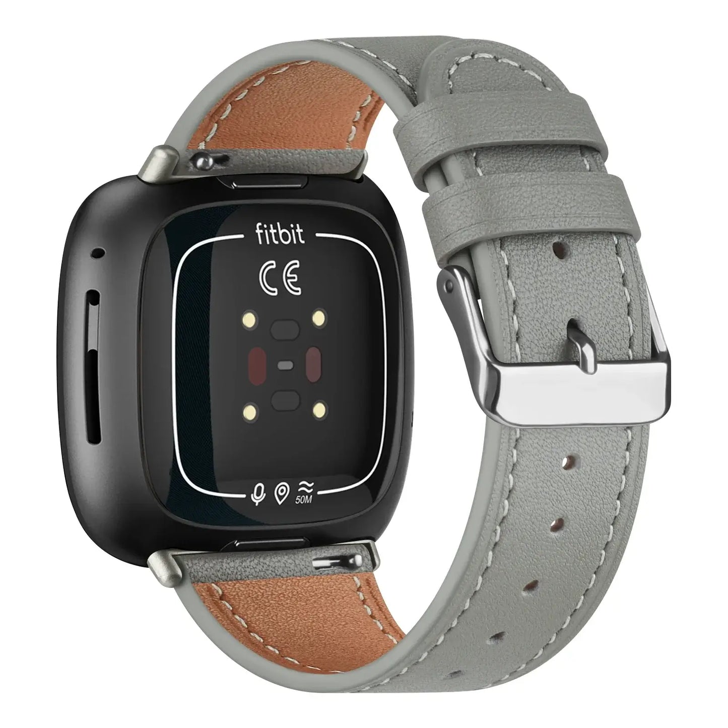 Bracelet en cuir Fitbit Versa et Sense - Design élégant et durable