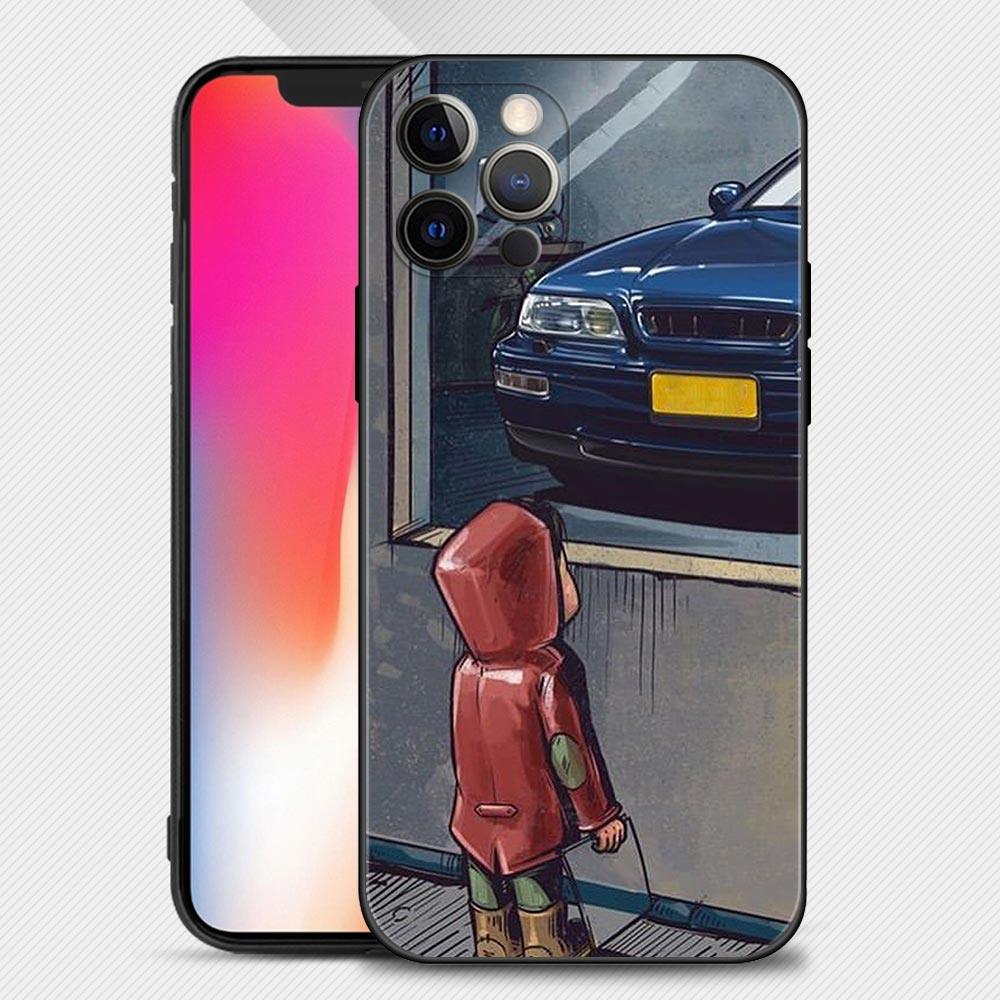 Boy Girl See Cool Sports Car Drift Case For iPhone 14 13 12 11 Pro Max Cover X XR XS Max 12Mini 13Mini 6 6S 7 8 Plus 5 5S Slim Back Cover Designer Matte Finish Hard Ultra Protective & Anti Shock