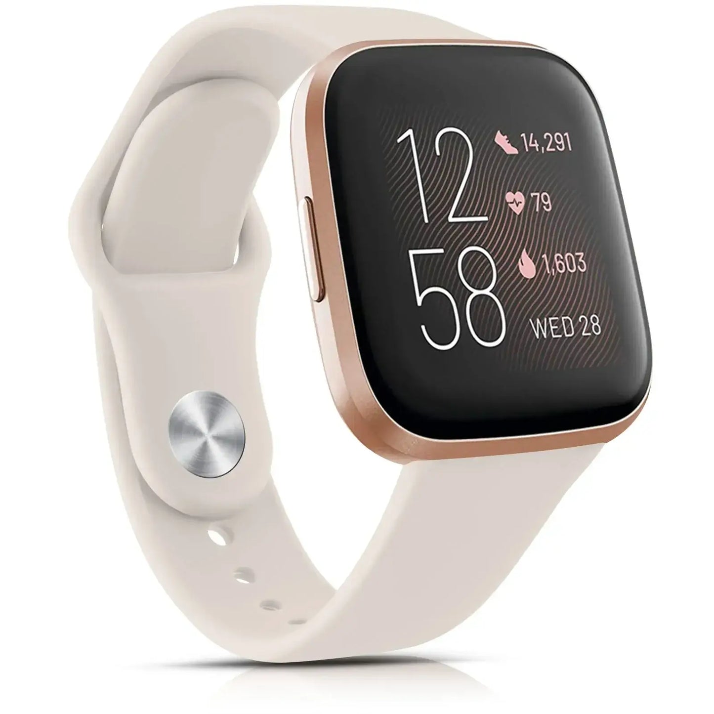 Bracelet en silicone pour Fitbit Versa et Sense - Conception souple et étanche