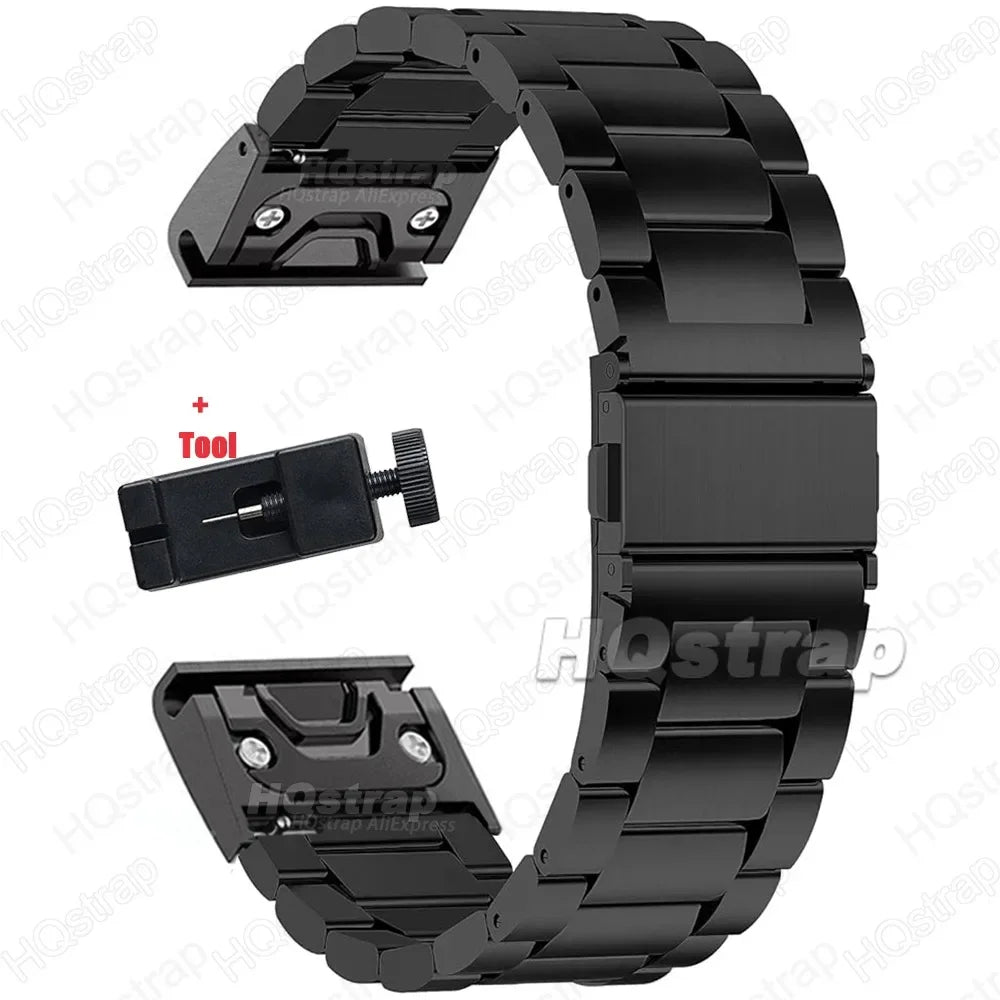 Garmin Edelstahlarmband – Robustes QuickFit Armband