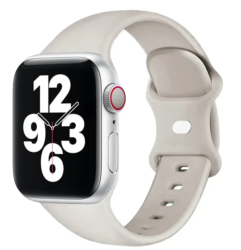 Apple Watch Silikonarmband - Weiches wasserdichtes flexibles Armband