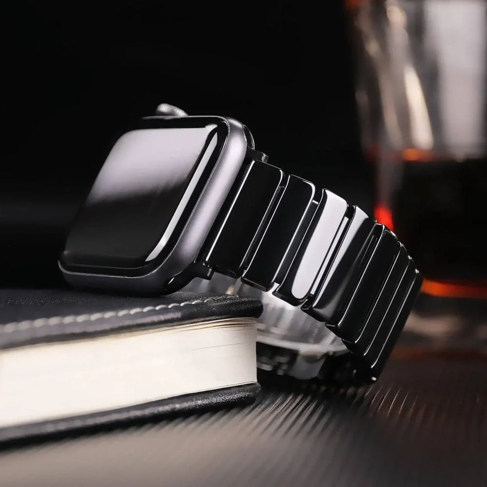 Apple Watch Keramikarmband - Premium-Edelstahlverschluss