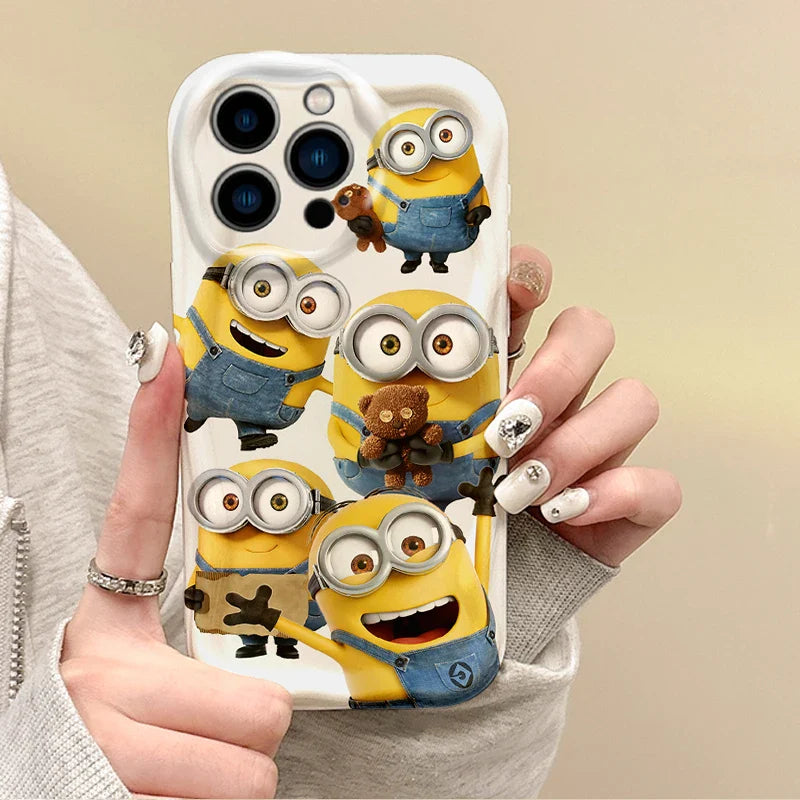 Süße Minions Cartoon Welle Handyhülle