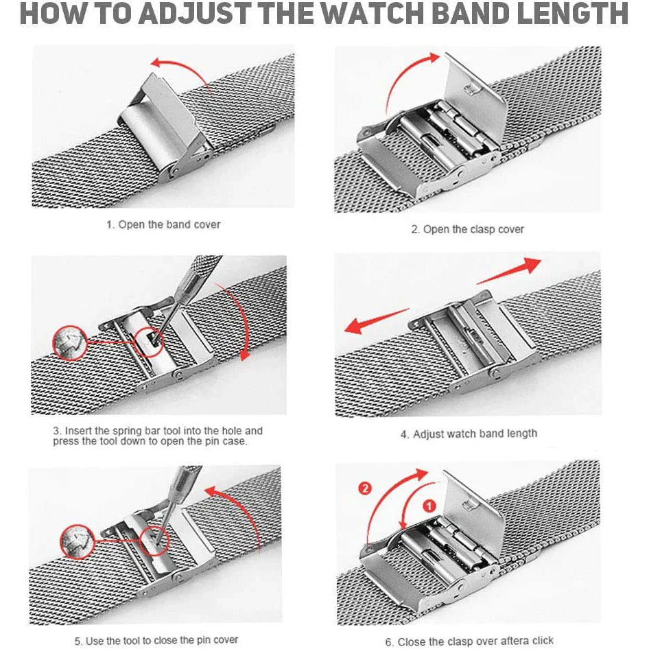 Stainless Steel Fitbit Luxe Band - Durable Elegant Design