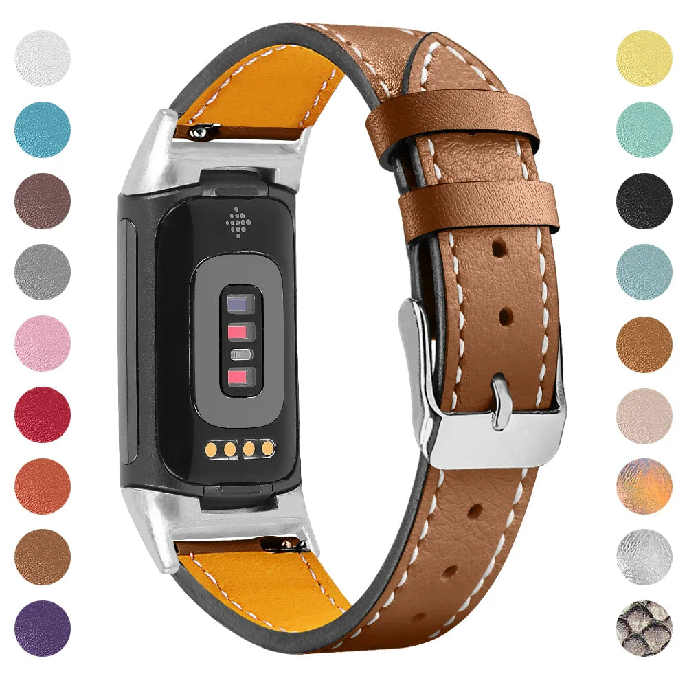 Fitbit Charge 5 6 Lederarmband – Stilvoll und bequem