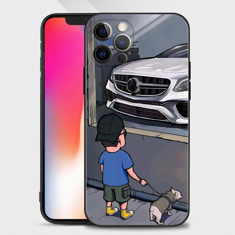 Boy Girl See Cool Sports Car Drift Case For iPhone 14 13 12 11 Pro Max Cover X XR XS Max 12Mini 13Mini 6 6S 7 8 Plus 5 5S Slim Back Cover Designer Matte Finish Hard Ultra Protective & Anti Shock