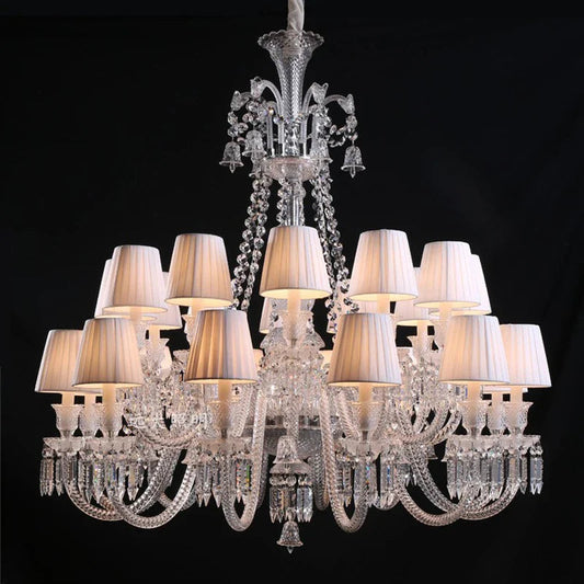 Lustre Européen en Cristal – Suspension de Luxe pour Salon, Salle à Manger & Villa