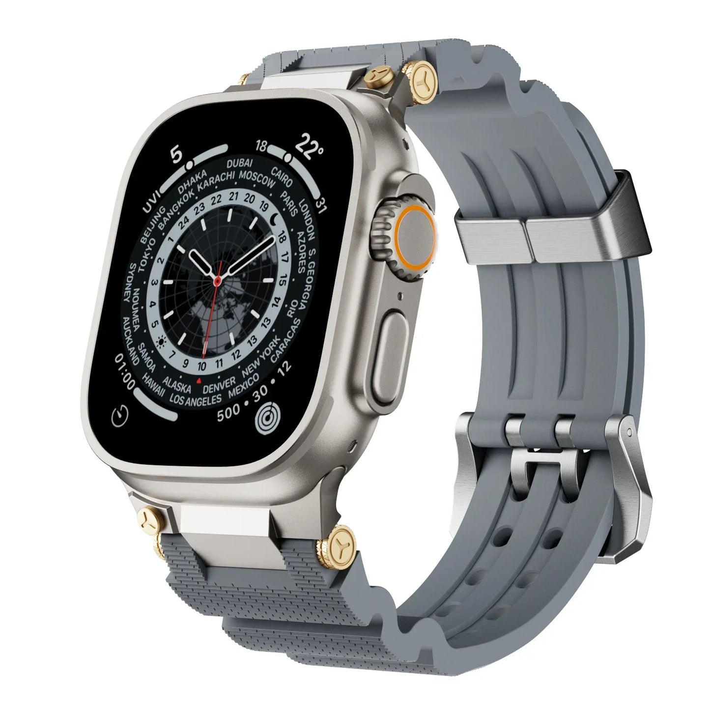 Bracelet de sport en silicone pour Apple Watch - Bracelet en caoutchouc étanche