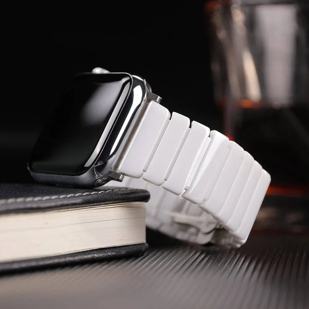 Apple Watch Keramikarmband - Premium-Edelstahlverschluss