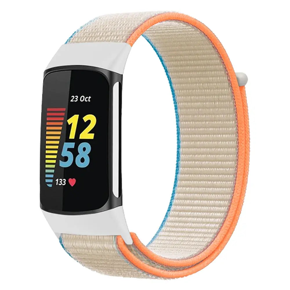 Fitbit Charge 5 6 Nylon-Klettverschluss-Band – Robustes, bequemes Armband