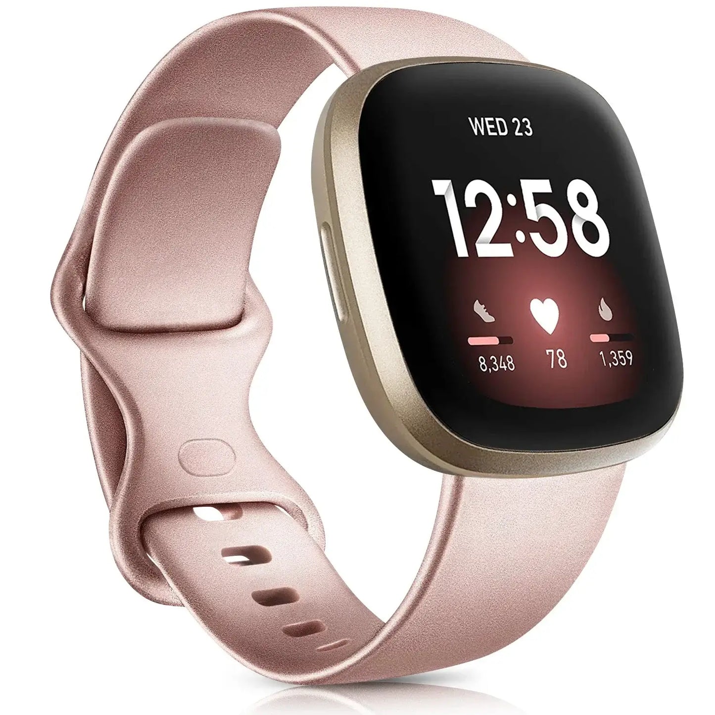 Fitbit Versa & Sense Silikonarmbänder – Leichtes minimalistisches Design