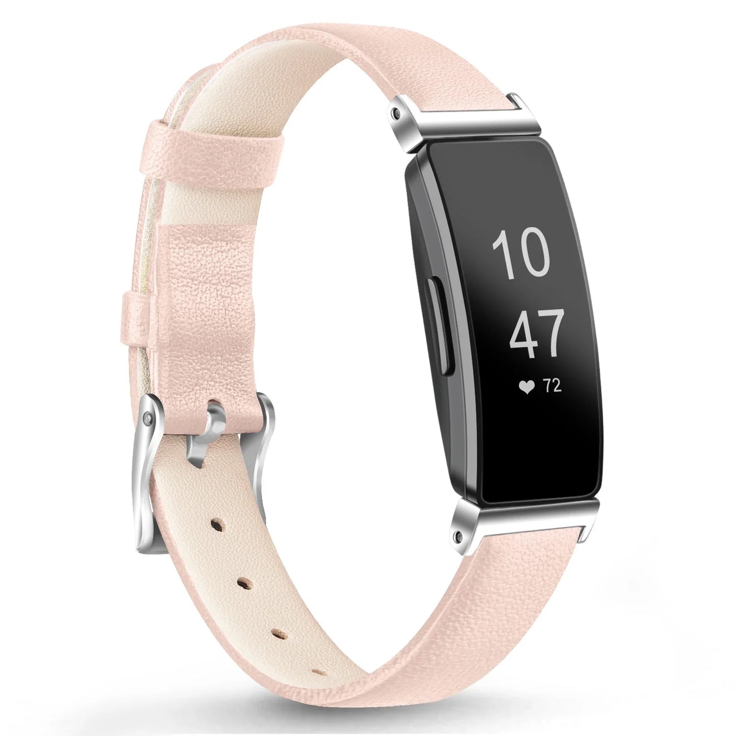 Fitbit Inspire 2, 1, HR Lederarmband – Premium Komfortband