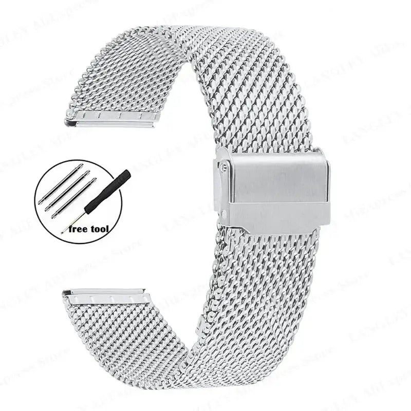 Ticwatch Mailänder-Edelstahlarmband - Erstklassiges stilvolles Design