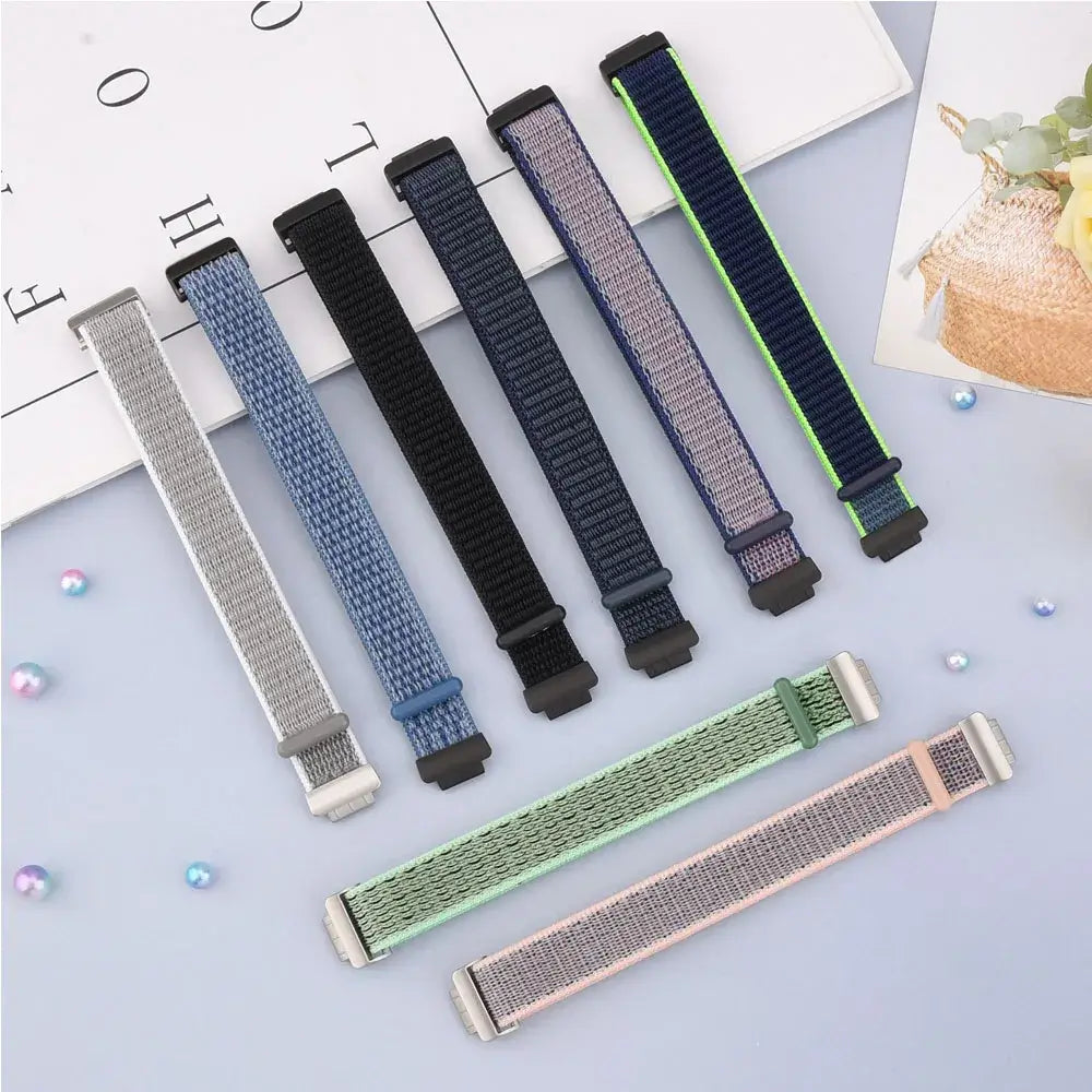 Fitbit Inspire 2, 1, HR Nylon Klettband – Vielseitiges Armband