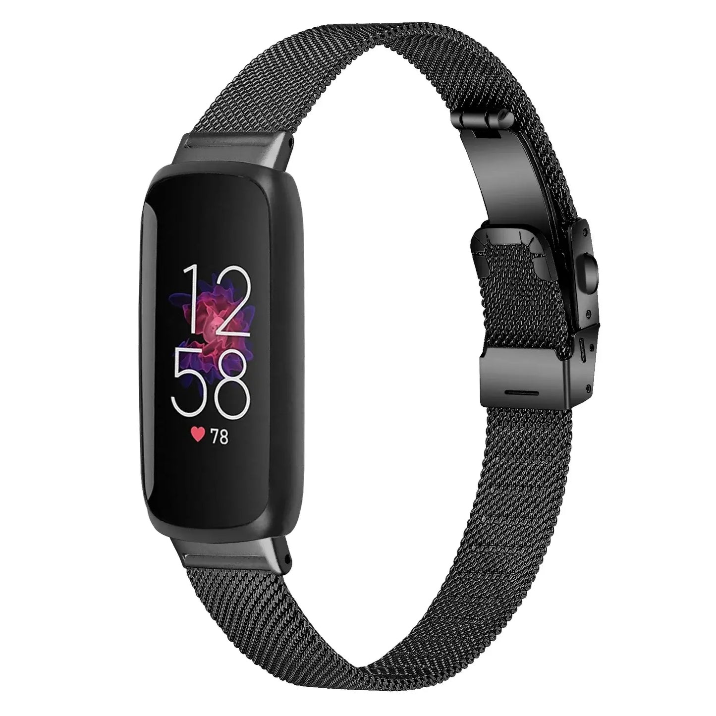 Bracelet en acier inoxydable fin Fitbit Inspire 3 – Bracelet en métal élégant et minimaliste