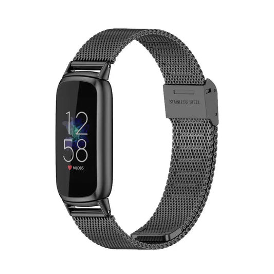 Fitbit Luxe Edelstahl-Milanaise-Armband – Elegantes Design