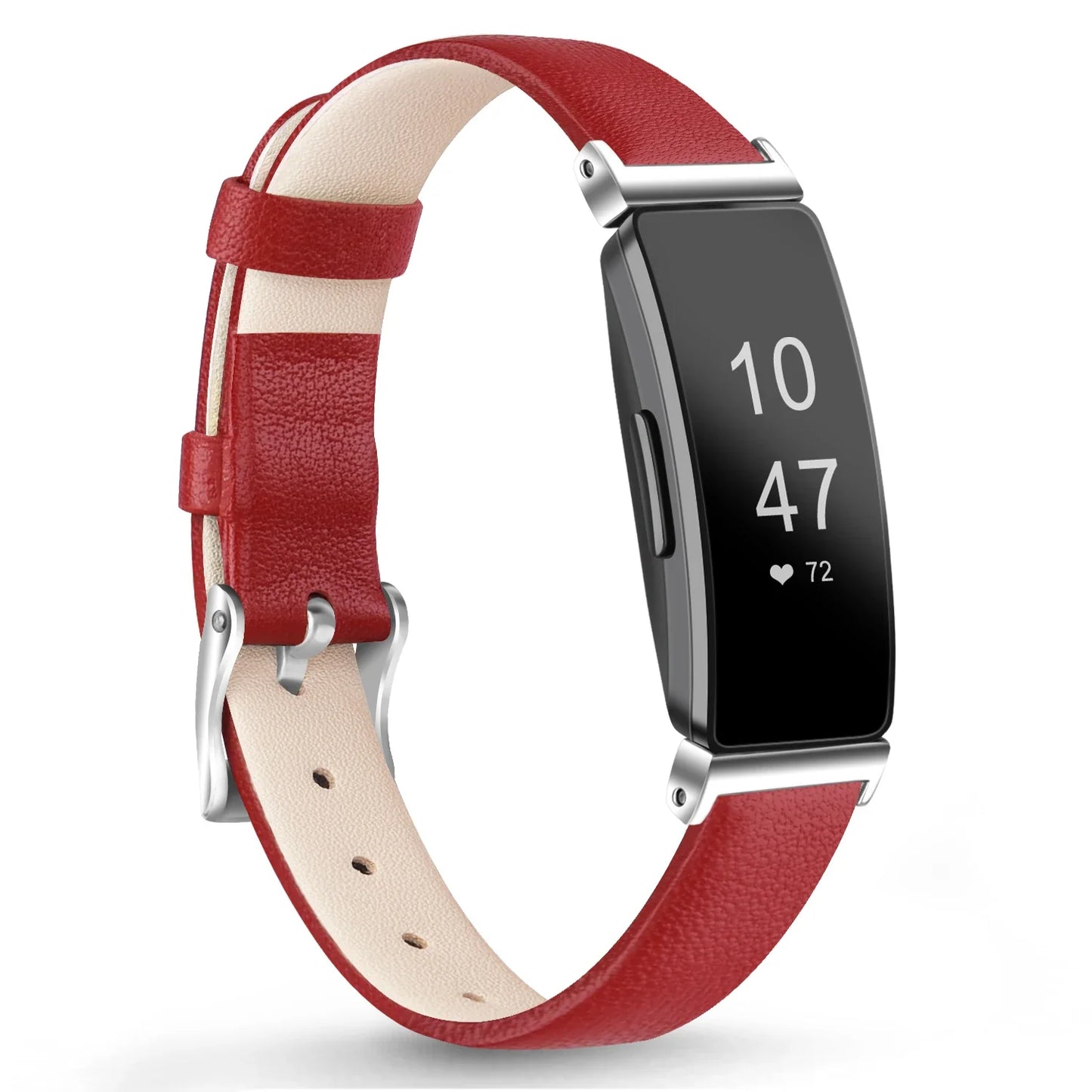 Fitbit Inspire 2, 1, HR Lederarmband – Premium Komfortband