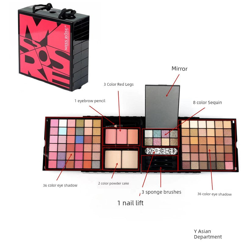 190-Color Matte Makeup Palette Gift Set – Eyeshadow, Blush & More in Stunning Collector Cases