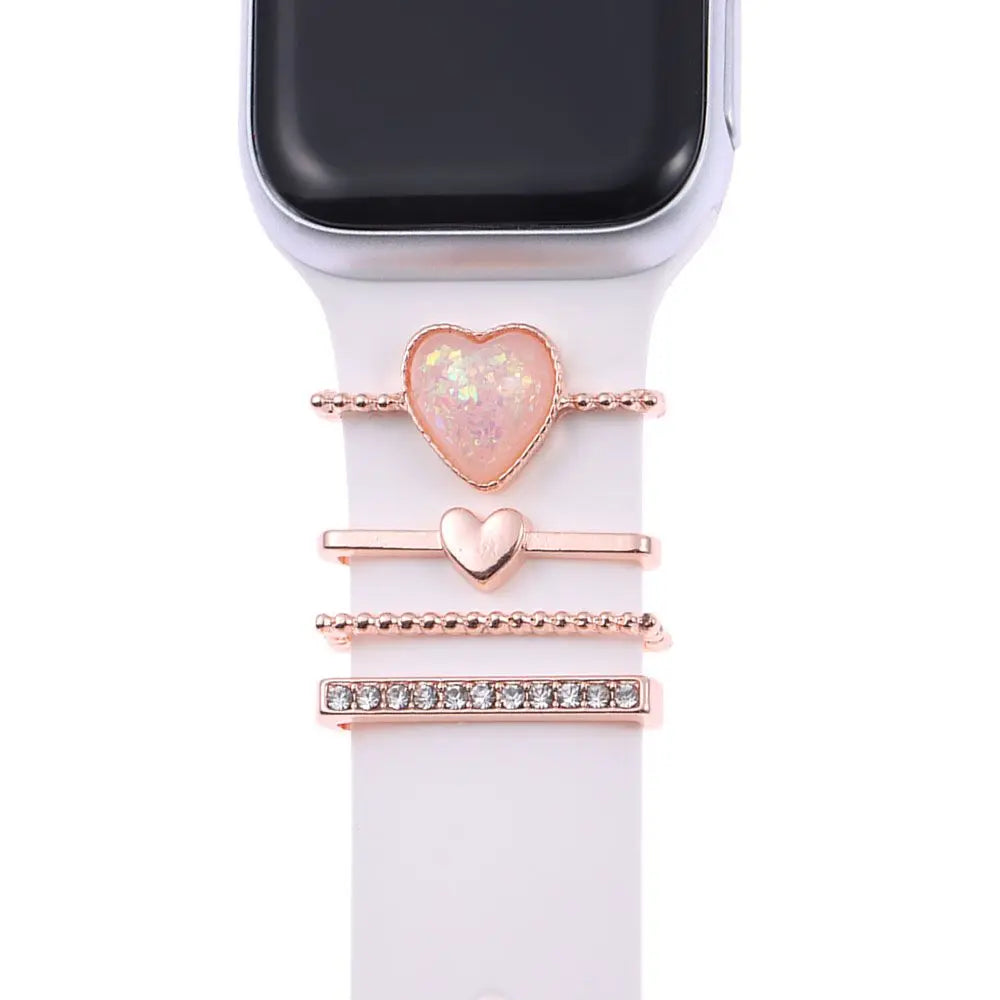 Breloques décoratives en métal pour bracelets d'Apple Watch