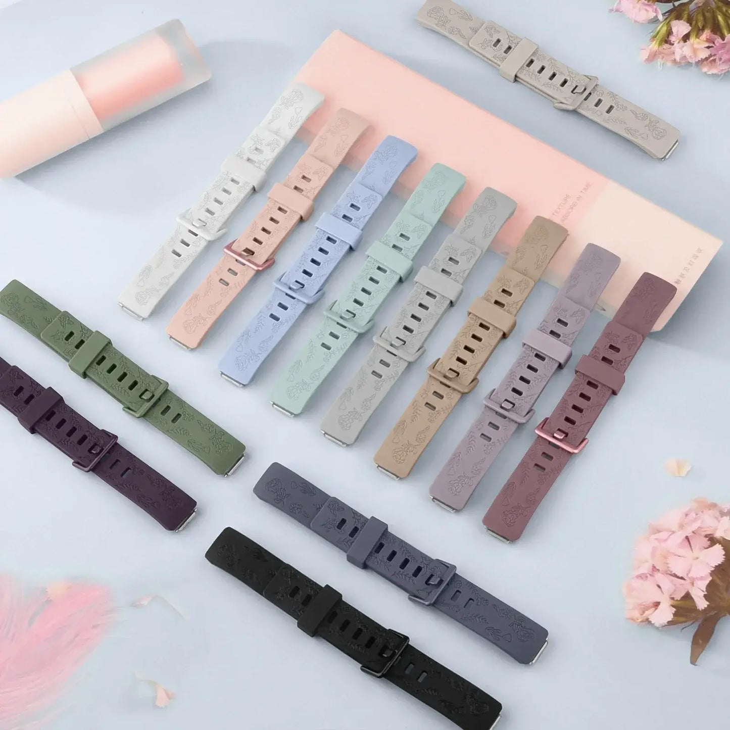 Bracelet en silicone Fitbit Inspire 3 avec motifs – Bracelet à motifs élégant