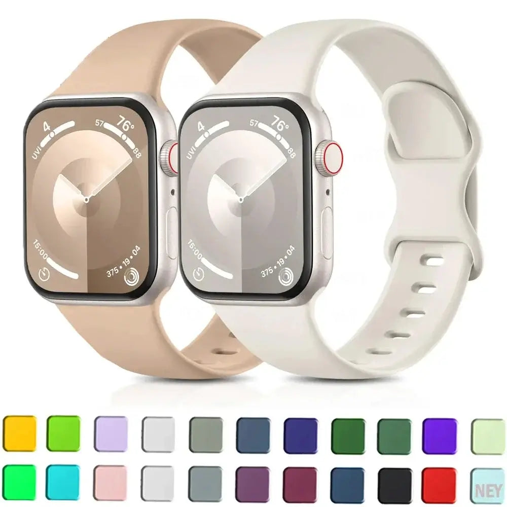 Apple Watch Silikonarmband - Weiches wasserdichtes flexibles Armband