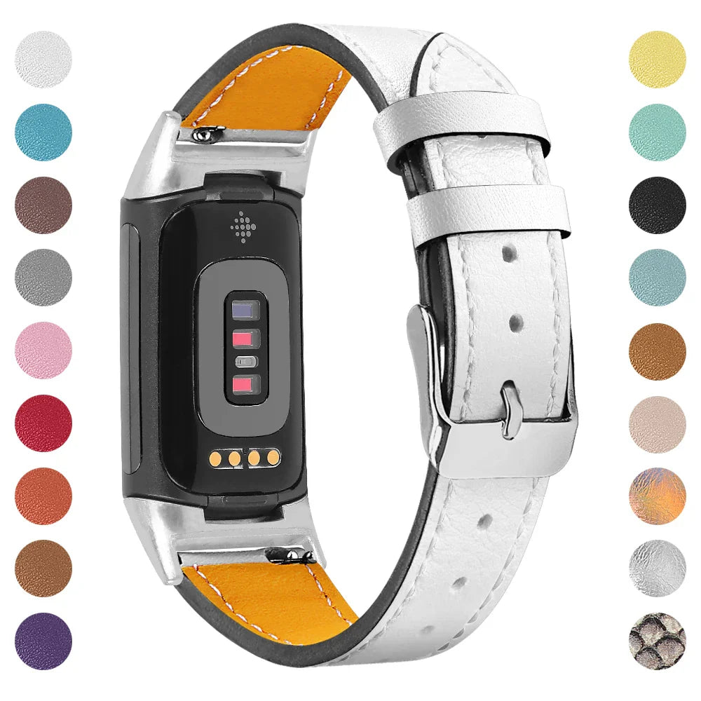 Fitbit Charge 5 6 Lederarmband – Stilvoll und bequem
