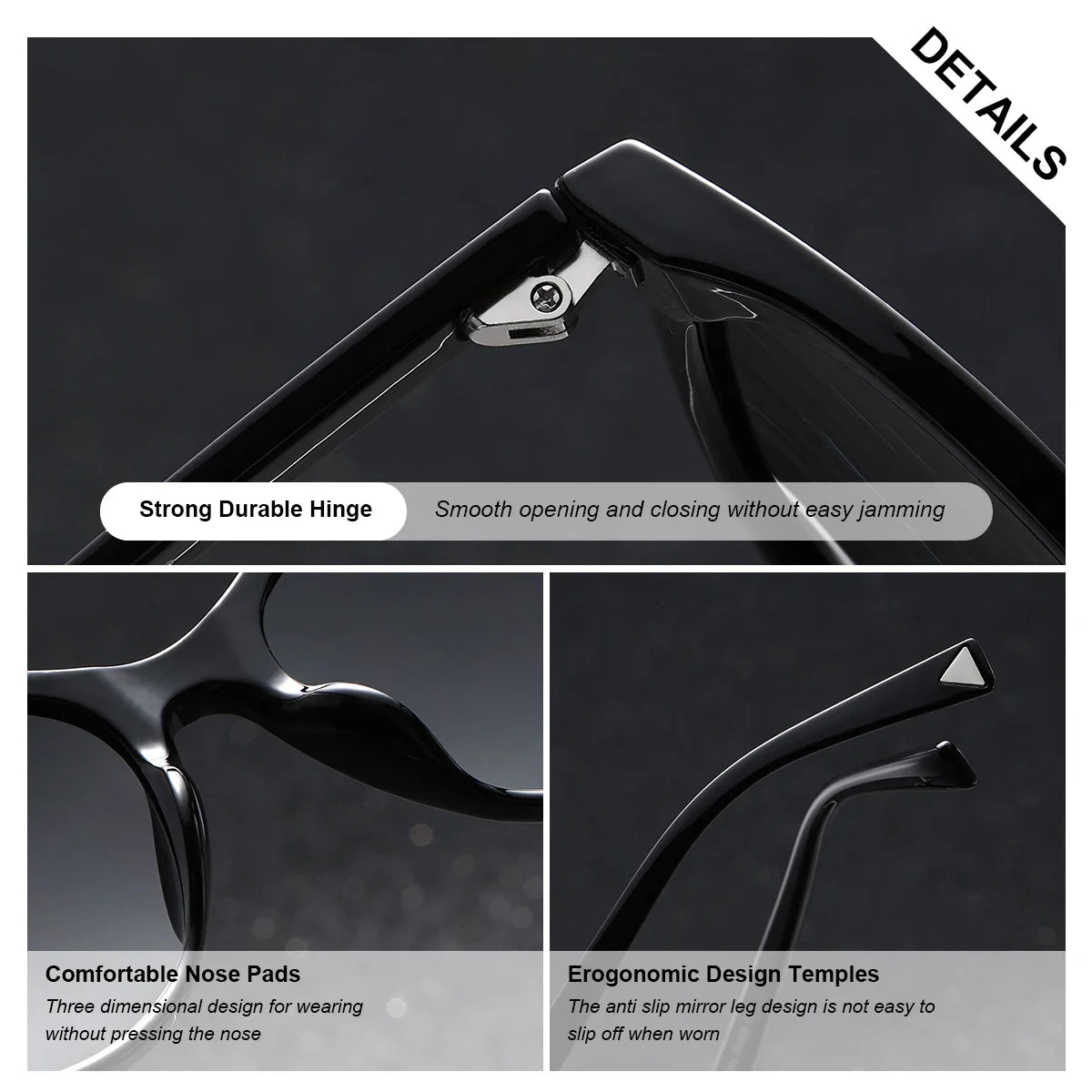 BARCUR Women’s Transparent Fashionable Cat Eye Sunglasses – Polarized UV400 Gradient Lenses for Summer Travel Party & Vacation – Comfortable Durable Best Gift Idea