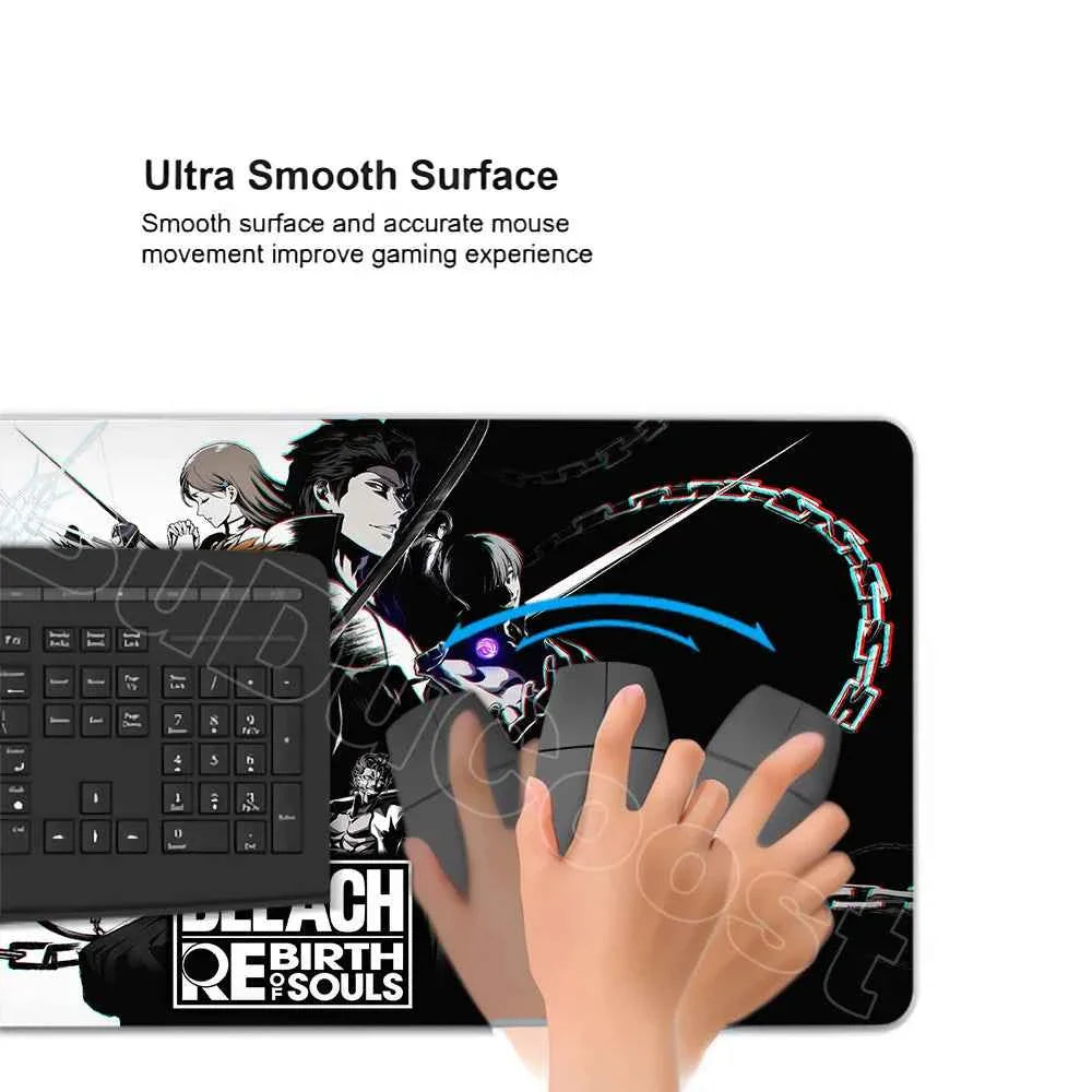 Anime Bleach Mousepad Large Keyboard Table Pad Japan Manga Laptop Office Rubber Soft Deskmat Pc Gamer HD Print Non-Slip Mice Mat