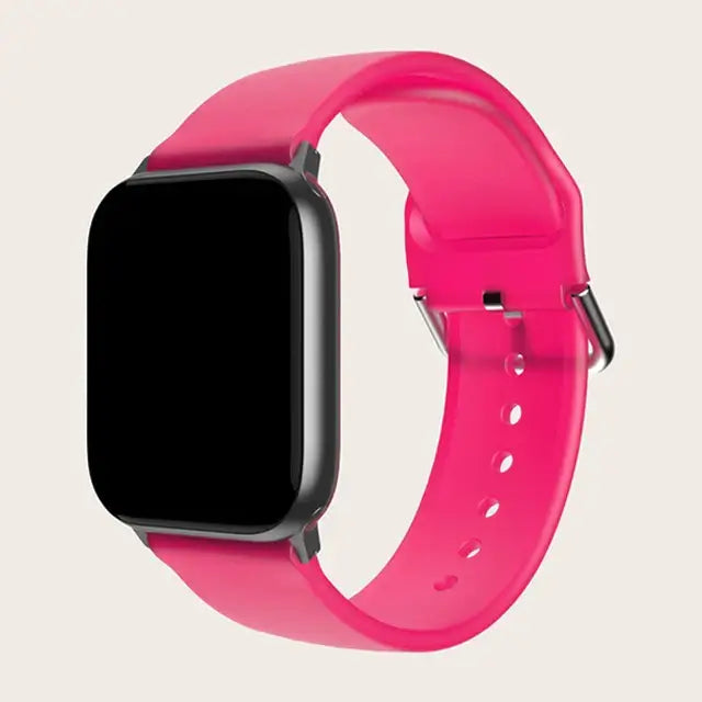 Apple Watch Silikonarmband – Buntes Blumenmusterarmband
