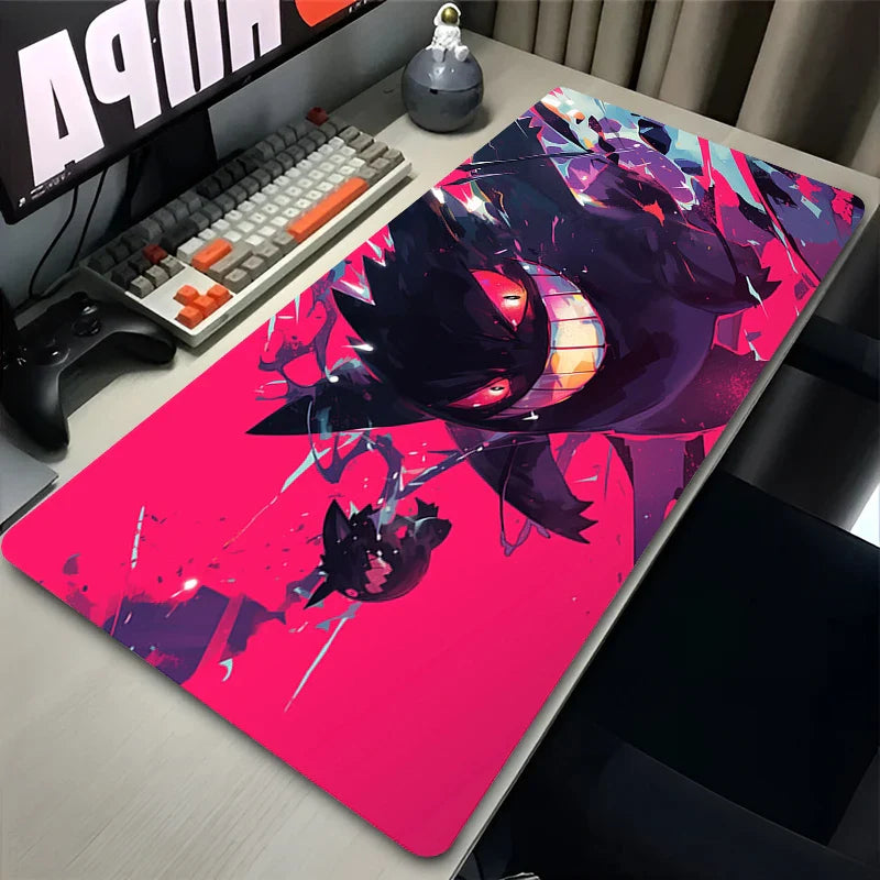 Colorful Gaming Keyboard Rug Laptop Japan Cool Anime Mouse Pad XXL Black P-pokemonS Desk Mat PC G-gengar Gamer Cabinet Mousepad
