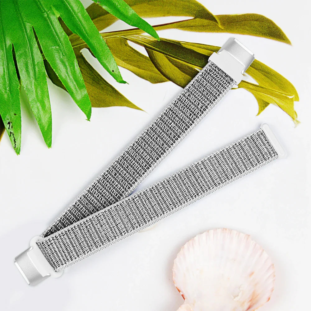 Fitbit Luxe Nylonarmband – Elastisches, bequemes, stilvolles Armband