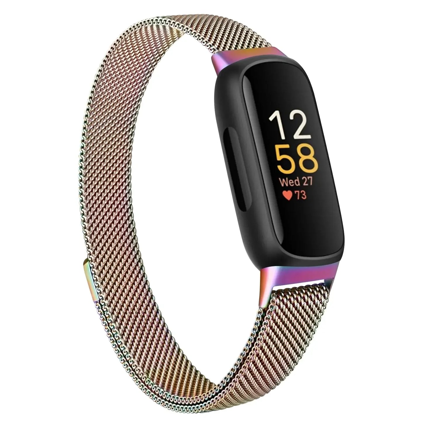 Fitbit Inspire 3 Metall-Magnetarmband – Edelstahl-Milanaise-Armband
